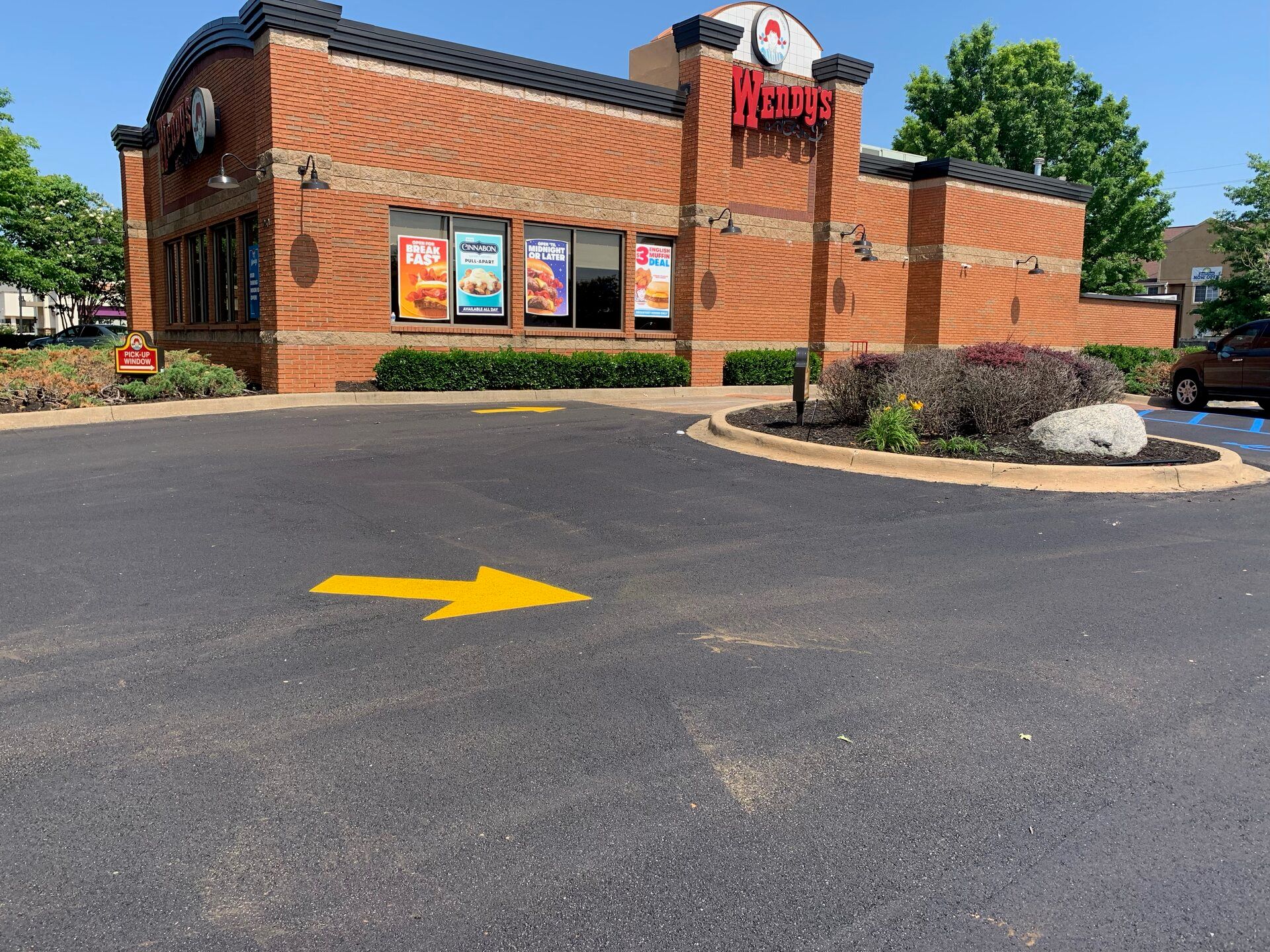 Commercial asphalt paving project completed by AAA Asphalt Paving